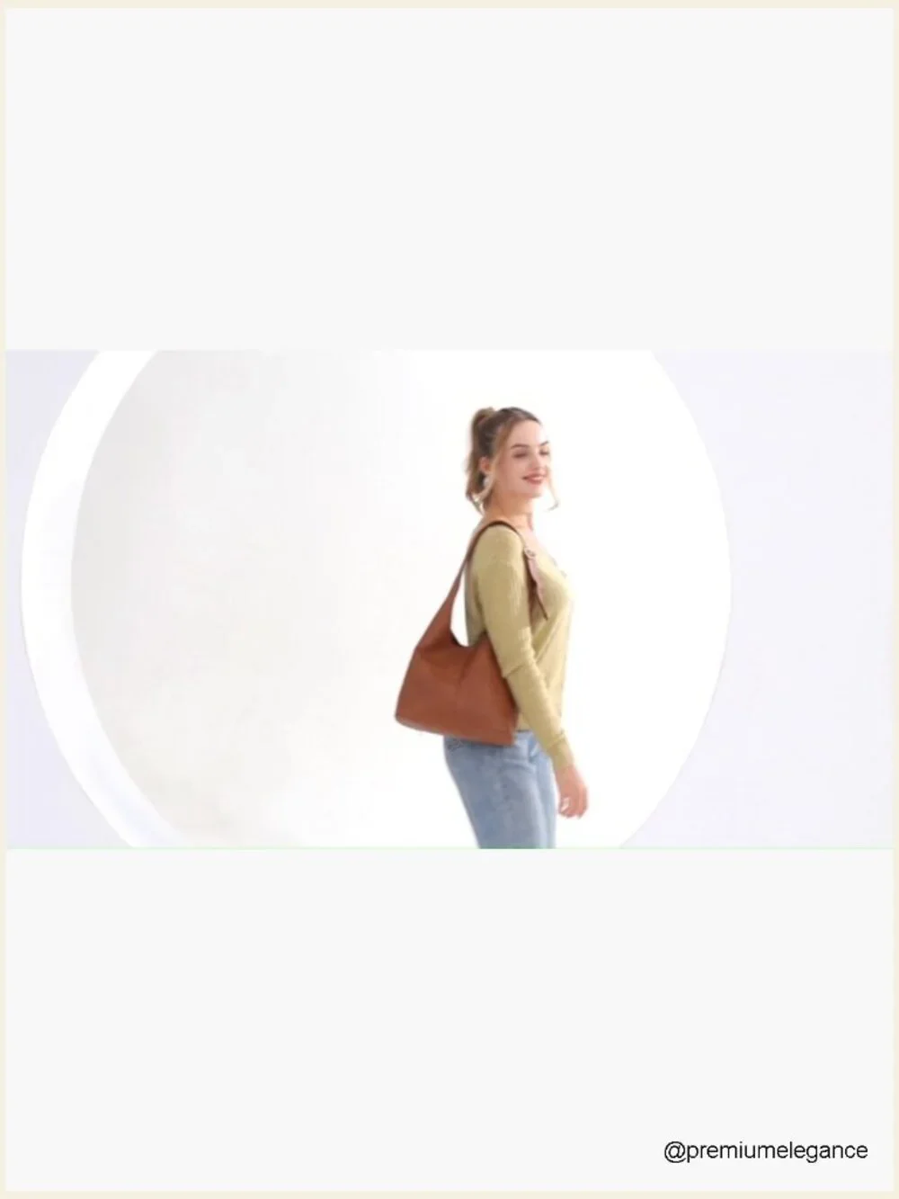 Ultra Soft Slouchy Hobo Bag with Cosmetic Pouch, Adjustable Strap